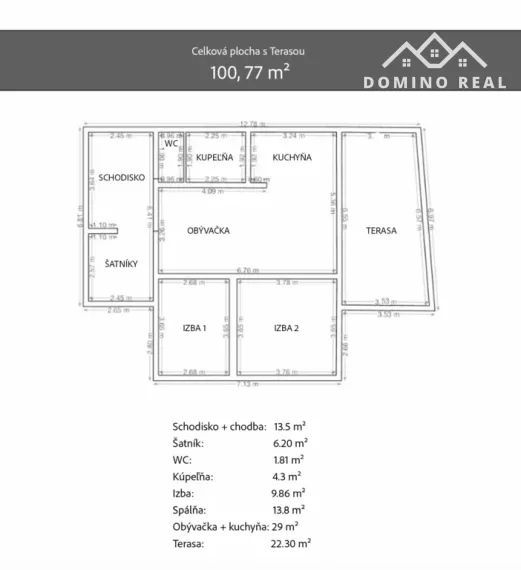 3-izbový byt s garážovými státiami