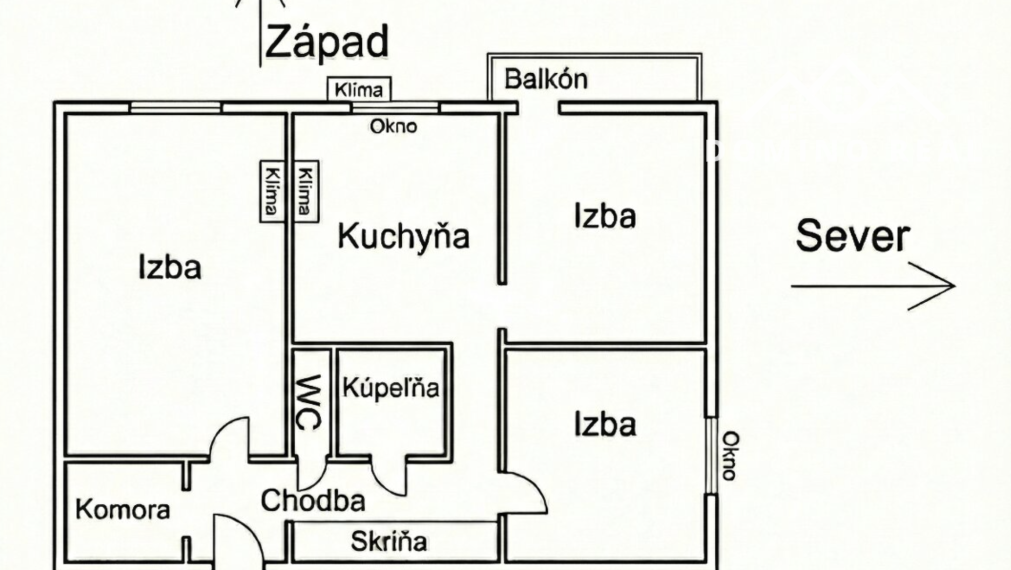 svetlý 3-izbový byt v Modre po rekonštrukcii na predaj