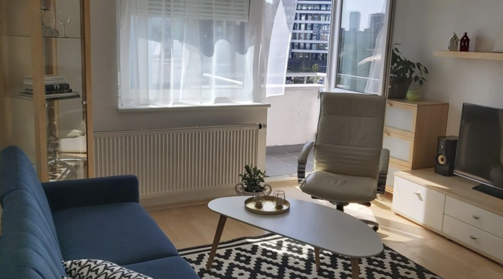 moderný 2-izbový byt na Zadunajskej ceste na prenájom